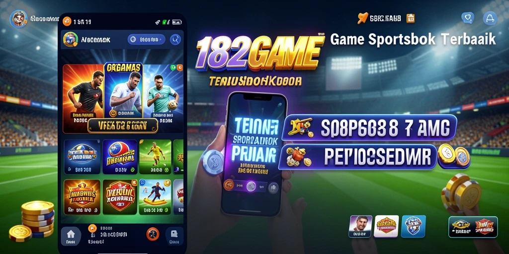 Tampilan antarmuka pengguna aplikasi 182GAME yang menarik.