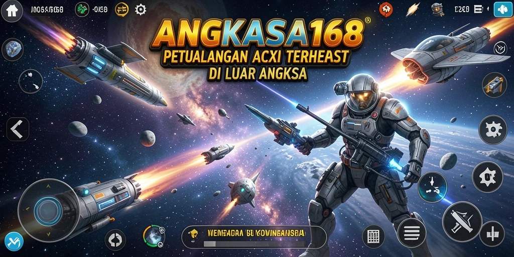 Tampilan gameplay intens di ANGKASA168 dengan efek visual menakjubkan.