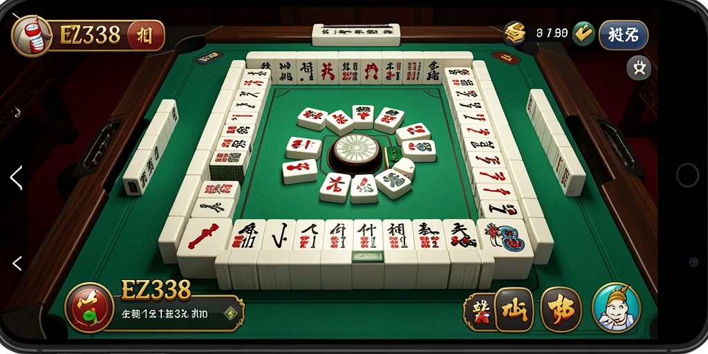 Gameplay seru di EZ338, permainan Mahjong yang menarik.
