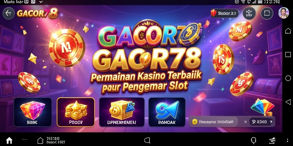 Gameplay seru dan interaktif di GACOR78 dengan berbagai pilihan permainan Kasino.