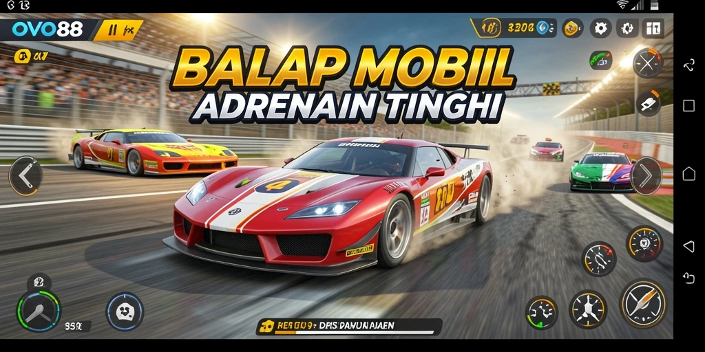 Gameplay Racing seru dan menegangkan di OVO88.